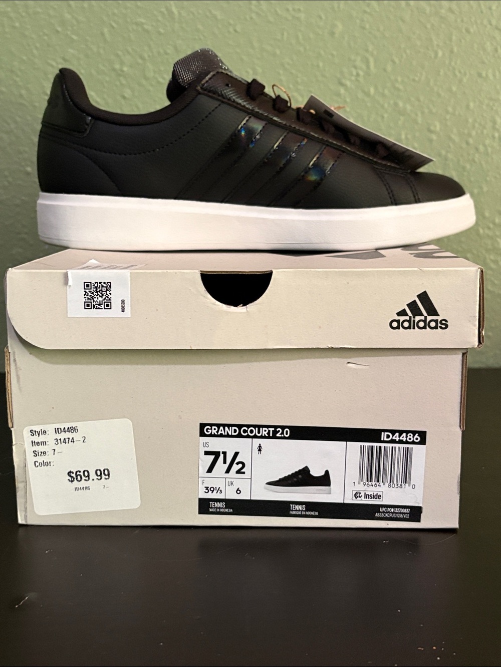 adidas Women's grand court 2.0 Casual Sneakers - Picture 6 of 11